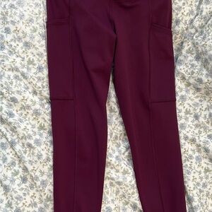 Banana Republic Burgundy Leggings